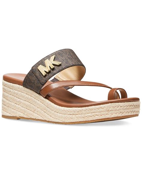 michael kors espadrilles slides|Michael Kors espadrille wedge sandals.